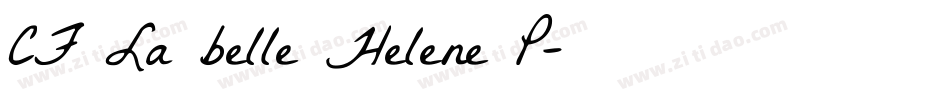 CF La belle Helene P字体转换